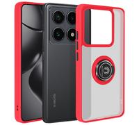 Avizar, Cover per Xiaomi 14T Pro anello magnetico supporto video, Rosso