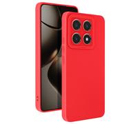 Avizar, Cover per Xiaomi 14T Tappetino con fotocamera protetta, Rosso