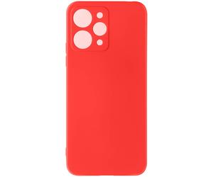 Avizar, Cover per Xiaomi Redmi 12 semi-rigida soft-touch serie Fast Cover, Rosso
