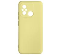 Avizar, Cover per Xiaomi Redmi 12C semirigida soft-touch, Fast Cover, Giallo