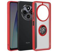Avizar, Cover per Xiaomi Redmi 14C anello magnetico supporto video, Rosso