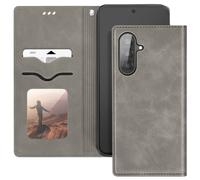 Avizar Cover Portafoglio per Samsung Galaxy A56 con Supporto Video, Grigio