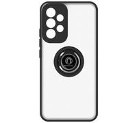 Avizar - Cover Samsung Galaxy A53 5g Bimateria Anello Metallico Supporto Nera