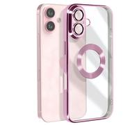 Avizar, Cover serie Glam per iPhone 16 anti-urto, Rosa