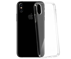 Avizar, Cover Silicone Infrangibile Ultra-Trasparente per iPhone X / XS
