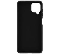 Avizar - Cover Silicone Samsung Galaxy A12 Semi-rigida Opaca Soft Touch Nero