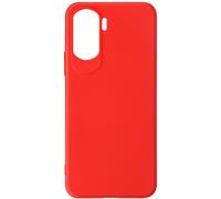 Avizar, Cover Soft-Touch per Honor 90 Lite Serie Fast Cover Antiscivolo, Rosso