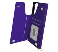 Avizar, Cover Tracolla Galaxy S21 Plus Multifunzione Portafoglio, Viola