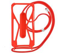 Cover Universale Smartphone con Cordino, Angoli Bumper e Cavalletto rossa