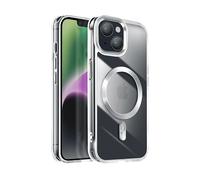 AVIZAR Cristal color COVER per Apple iPhone 15 Plus, Argento