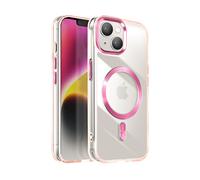 AVIZAR Cristal color COVER per Apple iPhone 15 Plus, Rosa champagne