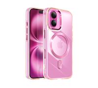 AVIZAR Cristal color COVER per Apple iPhone 16 Plus, Rosa champagne