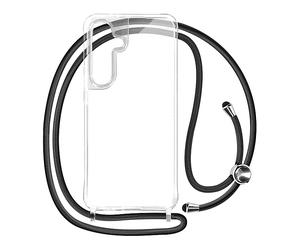 AVIZAR Crystal cord CUSTODIA per Samsung Galaxy S25 Plus, Trasparente
