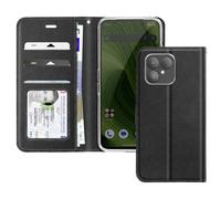 Avizar Custodia a Flip per Fairphone 6 con Portacarte Integrato Supporto Video, Nero