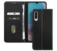 Avizar, Custodia a libro per Xiaomi Mi 9 Lite Supporto video multifunzione, Nero