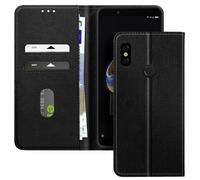 Avizar Custodia a libro per Xiaomi Redmi Note 5 Supporto video multifunzione, Nero
