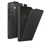 Avizar, Custodia a Patta Verticale per Galaxy A37 con Porta Carte, Nero