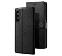 Avizar Custodia a Portafoglio per Galaxy S25 FE con Supporto Video e Porta Carte, Nero