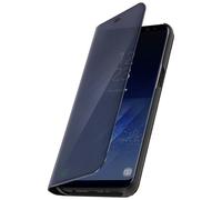 Custodia Valvola Traslucida Per Effetto Specchio Nero Samsung Galaxy S8 -