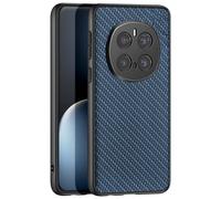 Avizar, Custodia Carbonio per Honor Magic 7 Pro Pelle Intrecciata Silicone, Blu