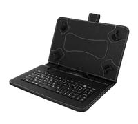 Cover Custodia Folio Con Tastiera Azerty Tablet 10'' - Nero - Funzione Supporto