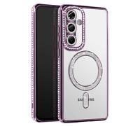 Avizar, Custodia Diamante per Galaxy A56 Bordo Strass, Viola