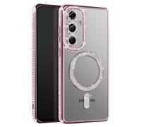 Avizar, Custodia Diamante per Galaxy S25 Bordo Strass, Rosa