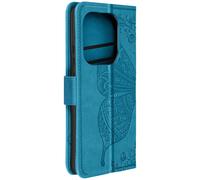 Avizar, Custodia farfalla mandala per Redmi Note 13 Pro portafoglio cordino, Blu