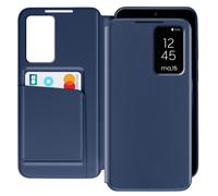 Avizar, Custodia finestra per Galaxy S23 con porta carte, Blu scuro