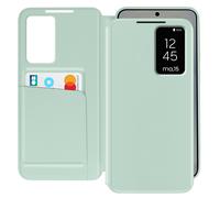 Avizar, Custodia finestra per Galaxy S25 con porta carte, Verde chiaro