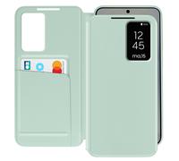 Avizar Custodia finestra per Samsung Galaxy S25 e S24 con porta carte, Verde chiaro