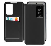 Avizar Custodia finestra per Samsung Galaxy S25 Plus con porta carte, Nero