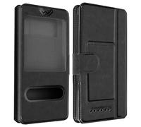 Avizar, Custodia Folio 2 finestre taglia M extra slim con supporto e aggancio