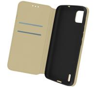 Avizar, Custodia Folio Wiko Y62 e Y62 Plus Portafoglio Supporto Video, Dorato