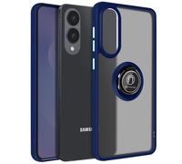 Avizar, Custodia Galaxy S25 Edge Anello Magnetico Traslucido, Blu notte