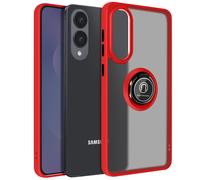 Avizar, Custodia Galaxy S25 Edge Anello Magnetico Traslucido, Rosso