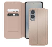 Avizar, Custodia Galaxy S25 Edge Risvolto Porta-Carte Video, Dorato