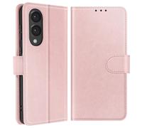 Avizar, Custodia Galaxy S25 Edge Risvolto Portafoglio Video, Rosa Champagne