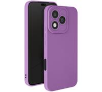Avizar, Custodia Honor 400 Lite Silicone Liscio Camera Protetta Nera, Viola