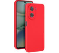 Avizar, Custodia Honor 400 Lite Silicone Liscio Camera Protetta Verde, Rosso
