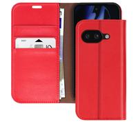 Avizar Custodia in pelle per Google Pixel 9a - portafoglio e porta video, Rosso