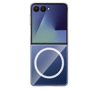 Avizar Custodia MagSafe per Galaxy Z Flip 7 Antiurto con Supporto Magnetico, Trasparente