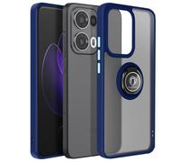 Avizar, Custodia Oppo Reno 13 Pro Anello Magnetico Traslucido, Blu notte