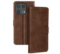 Avizar, Custodia per Edge 50 Ultra portafoglio supporto video, Marrone