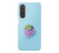 Avizar, Custodia per Galaxy A17 Motivo Uva in Rilievo 3D e Bordo Rialzato, Blu