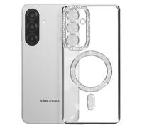 Avizar, Custodia per Galaxy A27 Compatibile con Bordo Strass, Argento