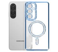 Avizar, Custodia per Galaxy A27 Compatibile con Bordo Strass, Blu