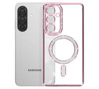 Avizar, Custodia per Galaxy A27 Compatibile con Bordo Strass, Rosa