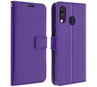 Custodia a libro Samsung Galaxy A40 Portacarte Funzione supporto - Viola