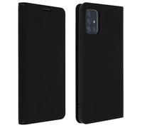 Custodia Samsung Galaxy A51 Pelle Originale Porta Carte Supporto Video Nero
